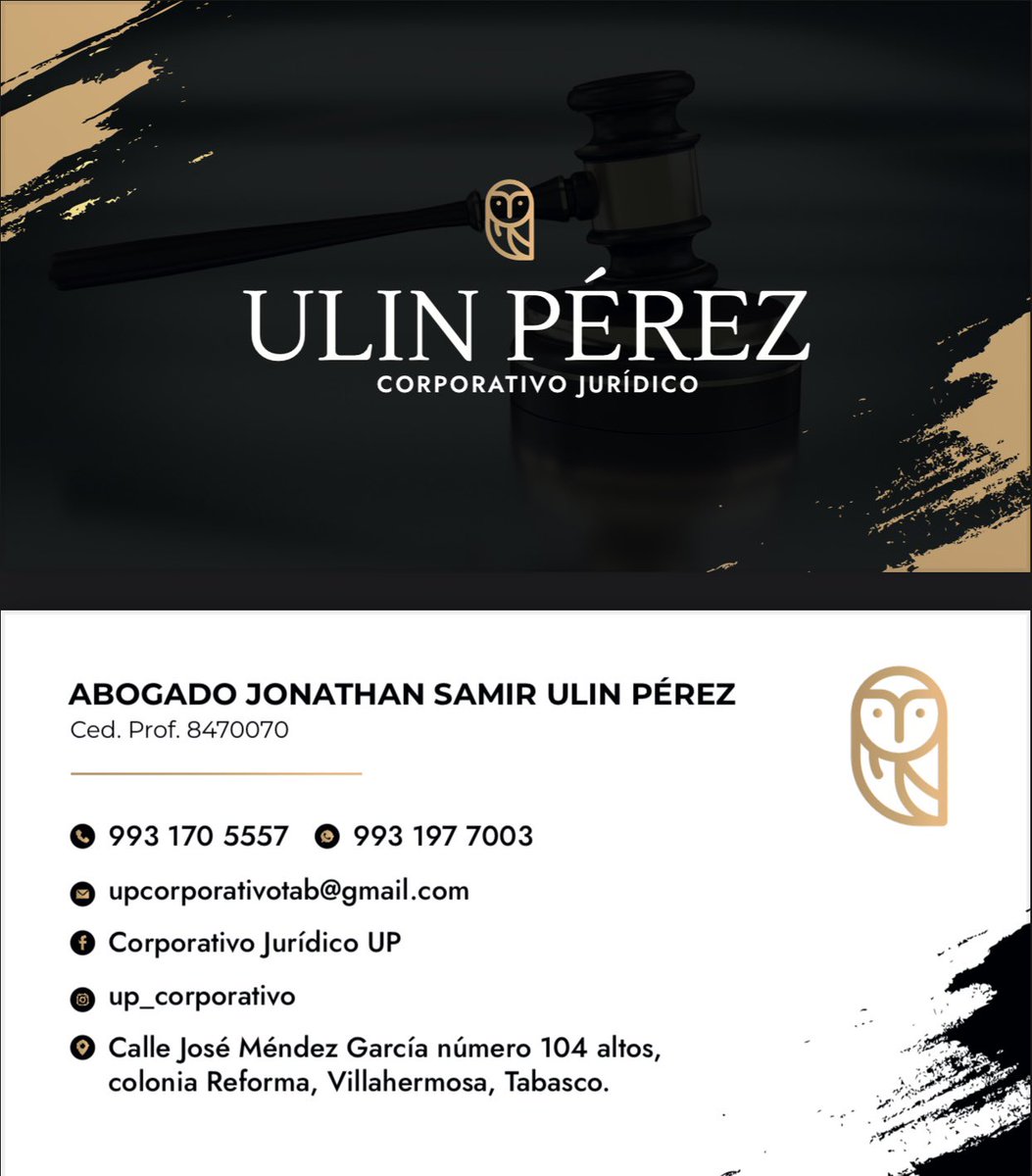 ⚖️ Asistencia y defensa legal en materias:

✅ Civil
✅ Familiar
✅ Mercantil 
✅ Administrativo sancionador 
✅ Penal 
✅ Amparos 

Asesoría en:

✔️ Contratos
✔️ Cumplimiento de obligaciones 
✔️ Recuperación de bienes y carteras
✔️ Entregas Recepción
✔️ Observaciones del OSFE.