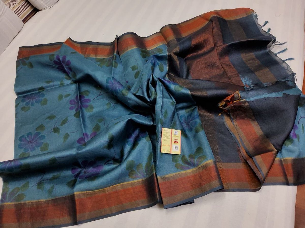 KALPANACK1's tweet photo. 100% pure  tussar hand print  saree 
Handloom  tussar hand print saree with blouse
Silk mark available 
Handloom #tussarsilksarees https://t.co/elQdFkJw6g