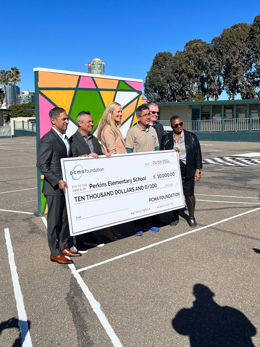 TheWebsterGroup's tweet photo. Our CEO is attending #PCMACL in San Diego. The week started with volunteer work to refresh a school, and a generous donation for continued improvements. The program kicks off today and Wendy is so excited! #cl24 #globaleventplanner #sandiego @WendyReeDrake https://t.co/MRfBd7urPC