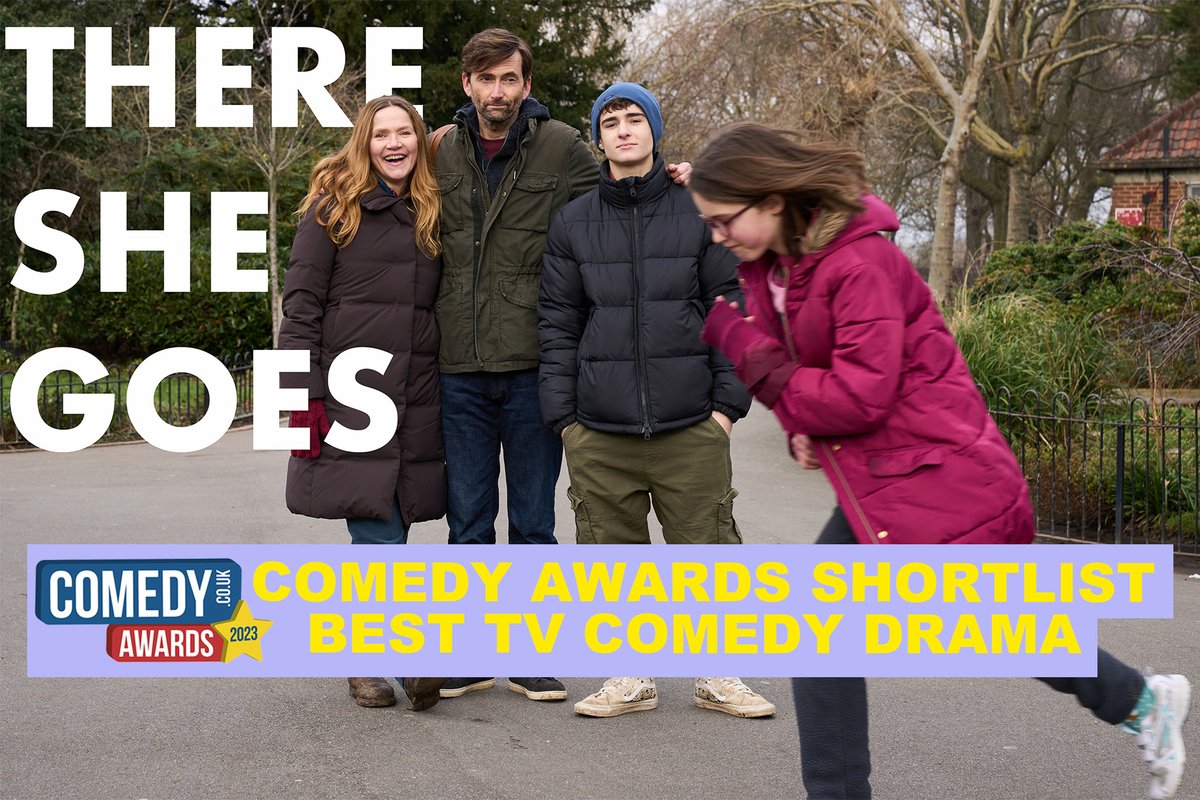 The shortlist for the Comedy.co.uk Awards 2023 has been released and There She Goes has been shortlisted for Best TV Comedy Drama. Huge congrats to the team! Final voting is now open till 21st January so don't forget to cast your vote! comedy.co.uk/awards/2023/