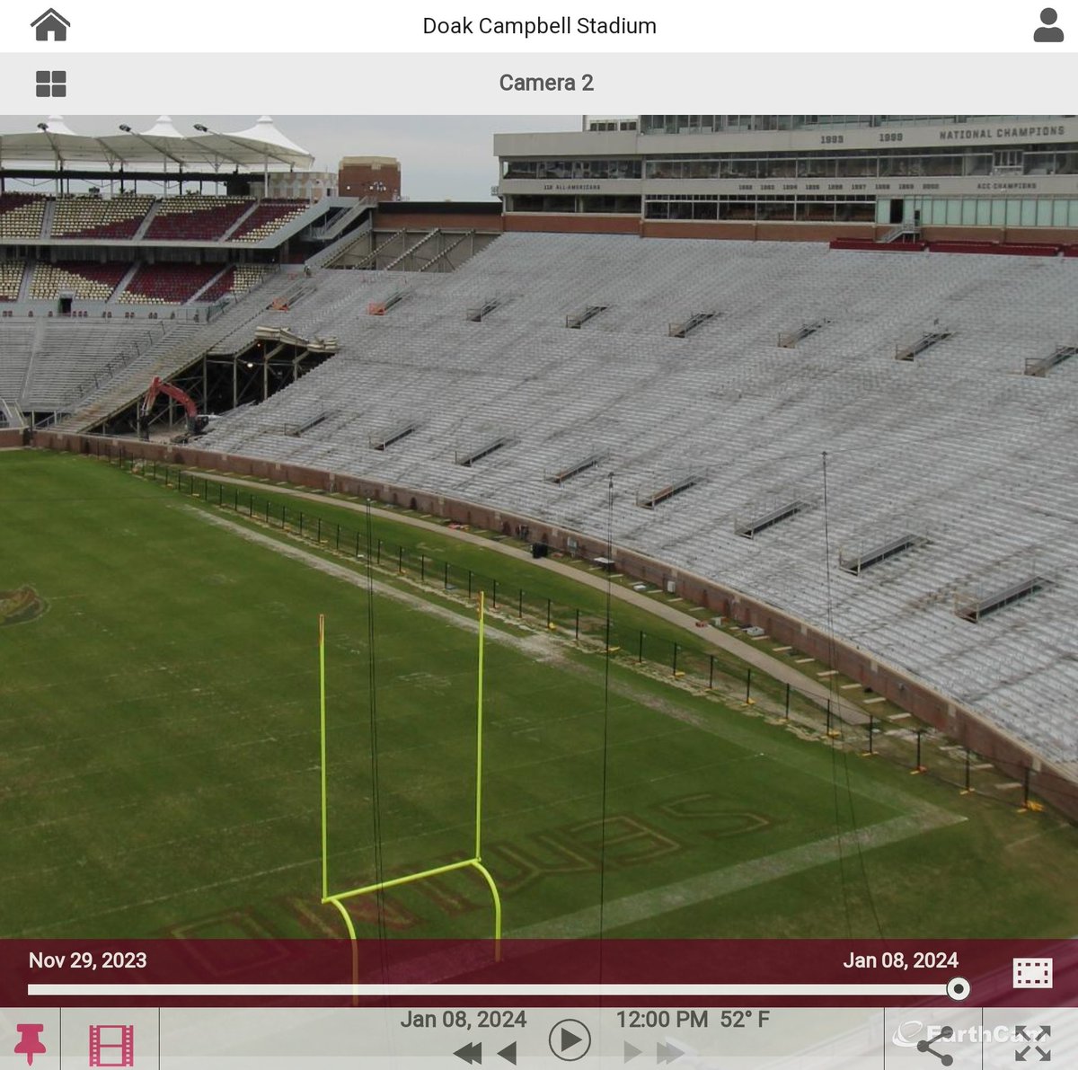 fifthquarterfsu's tweet image. If you want to watch the renovation progress, here's the link. I'll pin it to my page.
share.earthcam.net/tJ90CoLmq7TzrY…