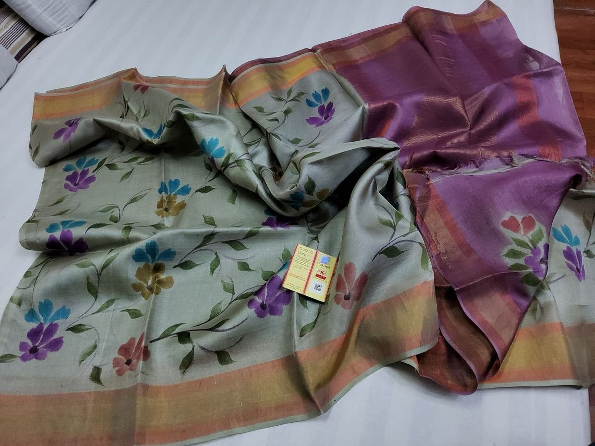 KALPANACK1's tweet photo. 100% pure  tussar hand print  saree 
Handloom  tussar hand print saree with blouse
Silk mark available 
Handloom #tussarsilksarees https://t.co/elQdFkJw6g
