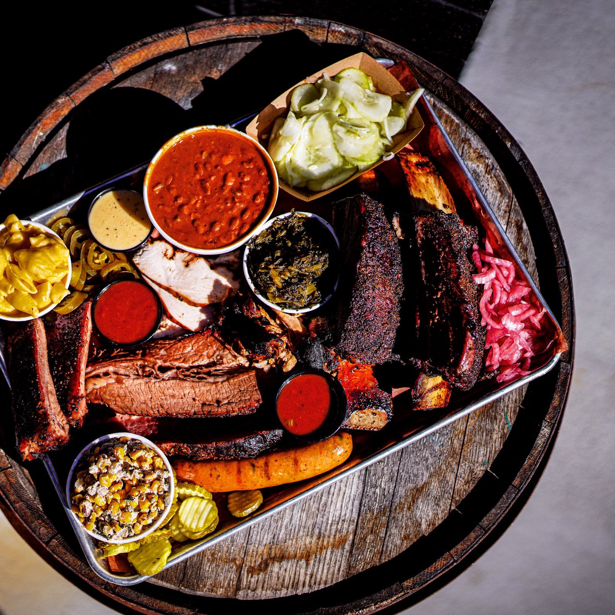 Peg Leg Porker (@peglegporker) on Twitter photo New year, new meat 🍖 If you love PLP, then we know you’ll love our sister restaurant <a href="/SmokingOasis/">Bringles Smoking Oasis</a>!
With our West Texas style BBQ, including smoked pastrami, brisket, amazing sides, outdoor family (and dog) friendly yard, and jumbo-trons, you can make 2024 the year of BBQ🎉 New year, new meat 🍖 If you love PLP, then we know you’ll love our sister restaurant <a href="/SmokingOasis/">Bringles Smoking Oasis</a>!
With our West Texas style BBQ, including smoked pastrami, brisket, amazing sides, outdoor family (and dog) friendly yard, and jumbo-trons, you can make 2024 the year of BBQ🎉