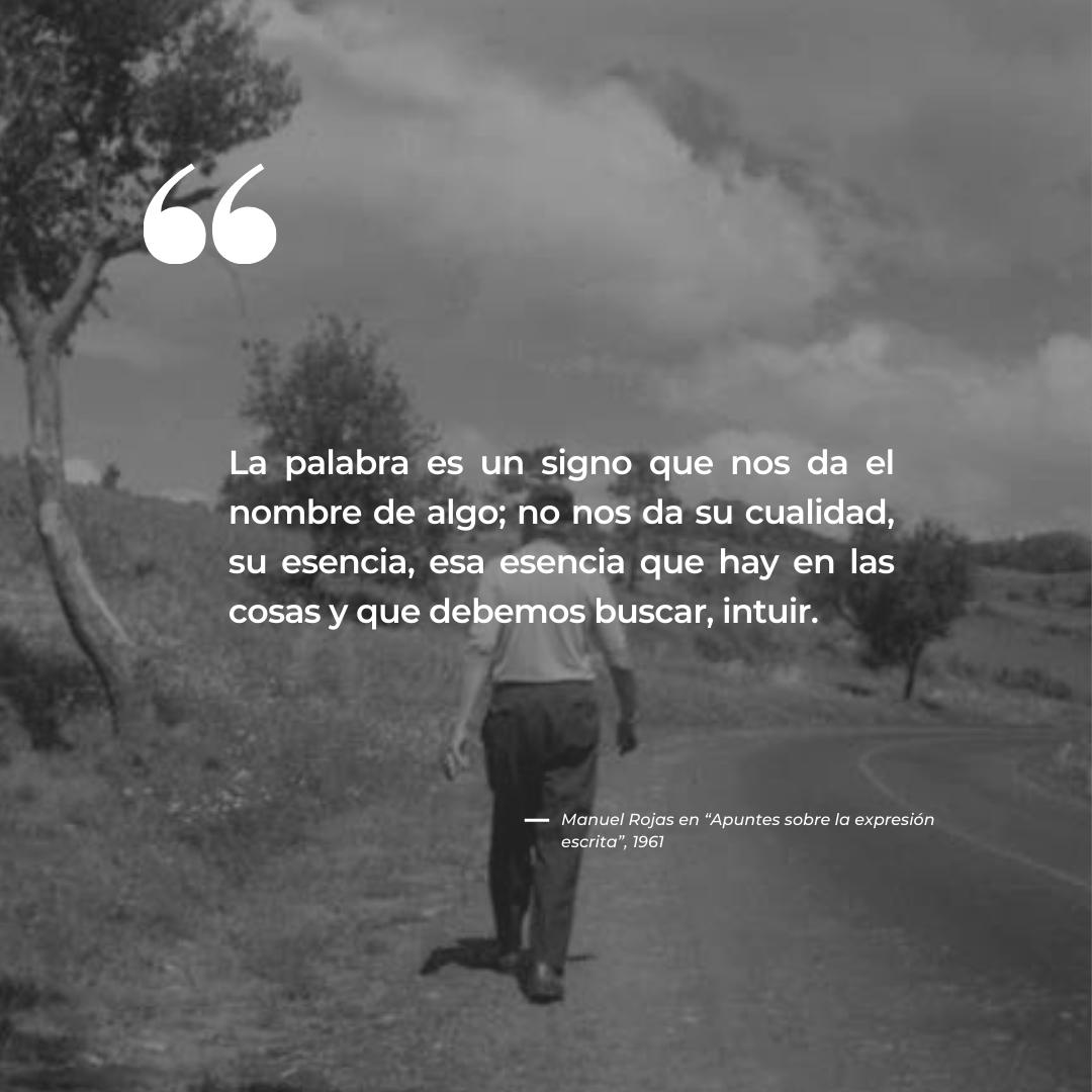 ✍Hoy conmemoramos el natalicio de Manuel Rojas, escritor y Premio Nacional de Literatura
"El legado de Manuel Rojas es,como su figura,resistente a las definiciones y a la pura cuantificación. Se trata de un cuerpo robusto de cuentos,poemas,novelas y ensayos de diverso orden(1/2)