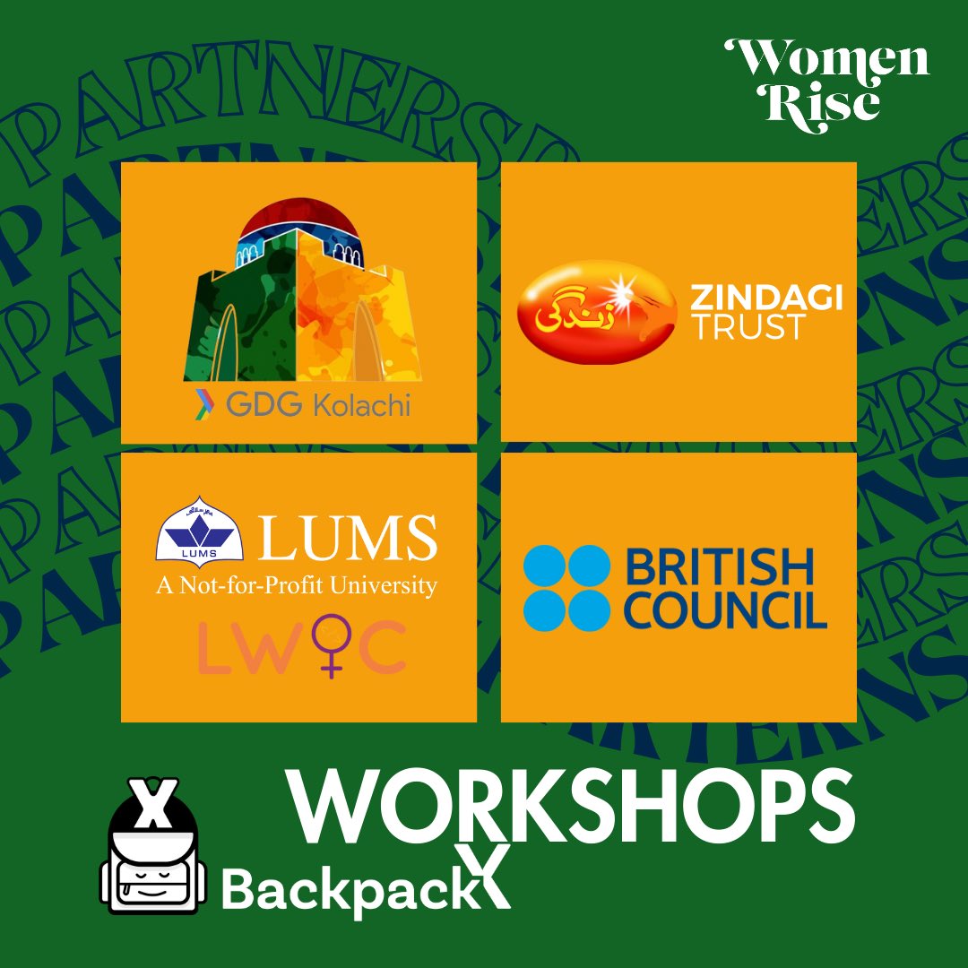 WomenriseNFT's tweet photo. Gm! Grateful to partners @ZindagiTrust, @pkBritish, @GDGKolachi, and LUMS for shaping the success of our #BackpackX workshops. With Zindagi Trust, we brought the VR experiences to schools; British Council enhanced interactive learning; Google Developers Group Kolachi and LUMS sparked a public conversation. Together, we're building a future where knowledge knows no bounds. 🌐