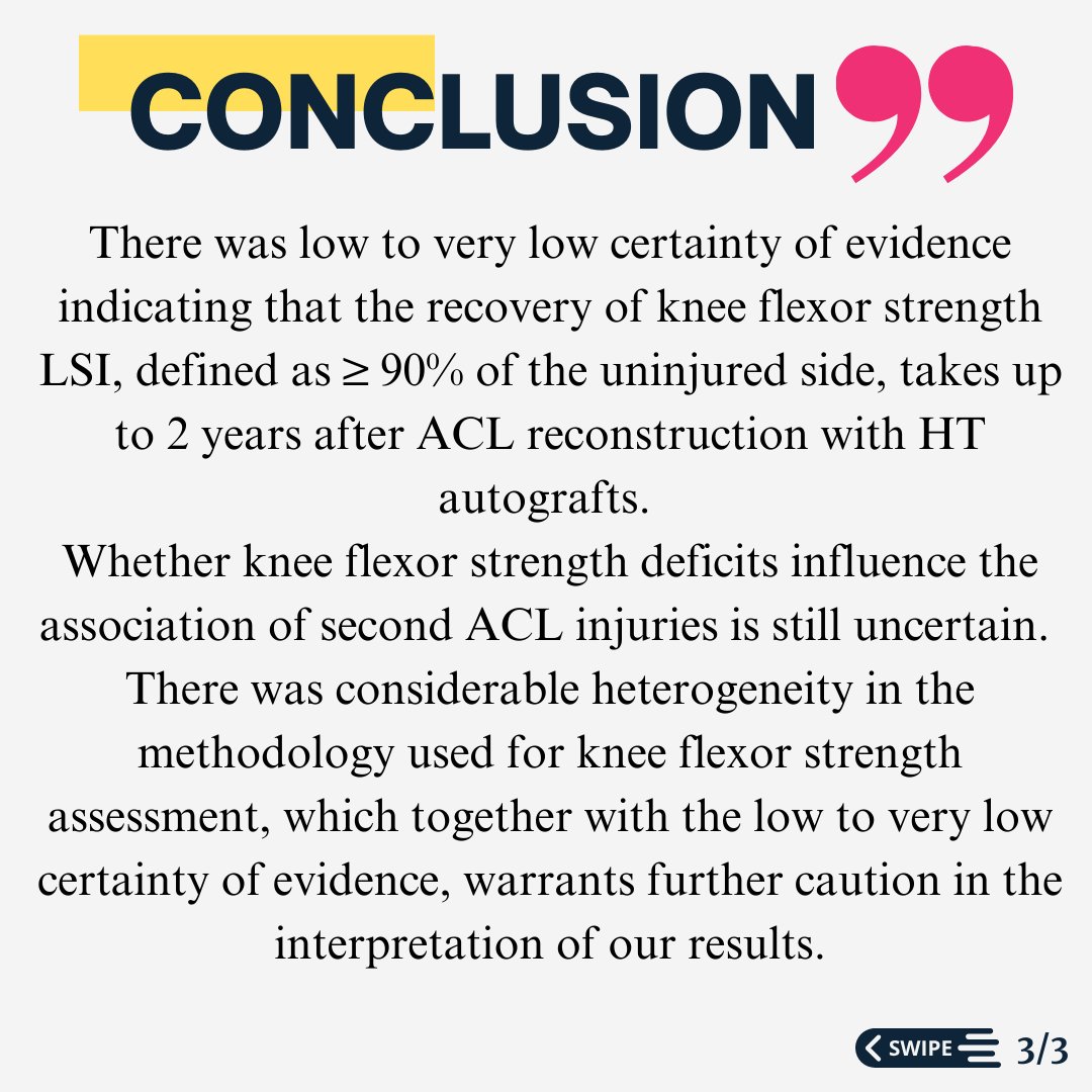 PhysioKeys's tweet photo. Restoring Knee Flexor Strength Symmetry Requires 2 Years After ACL Reconstruction, But Does It Matter for Second ACL Injuries? A Systematic Review and Meta-analysis

https://t.co/87soy8yZpn

#physiotherapy #PhysicalTherapy #physio #research #acl https://t.co/mAuB9o6M3M