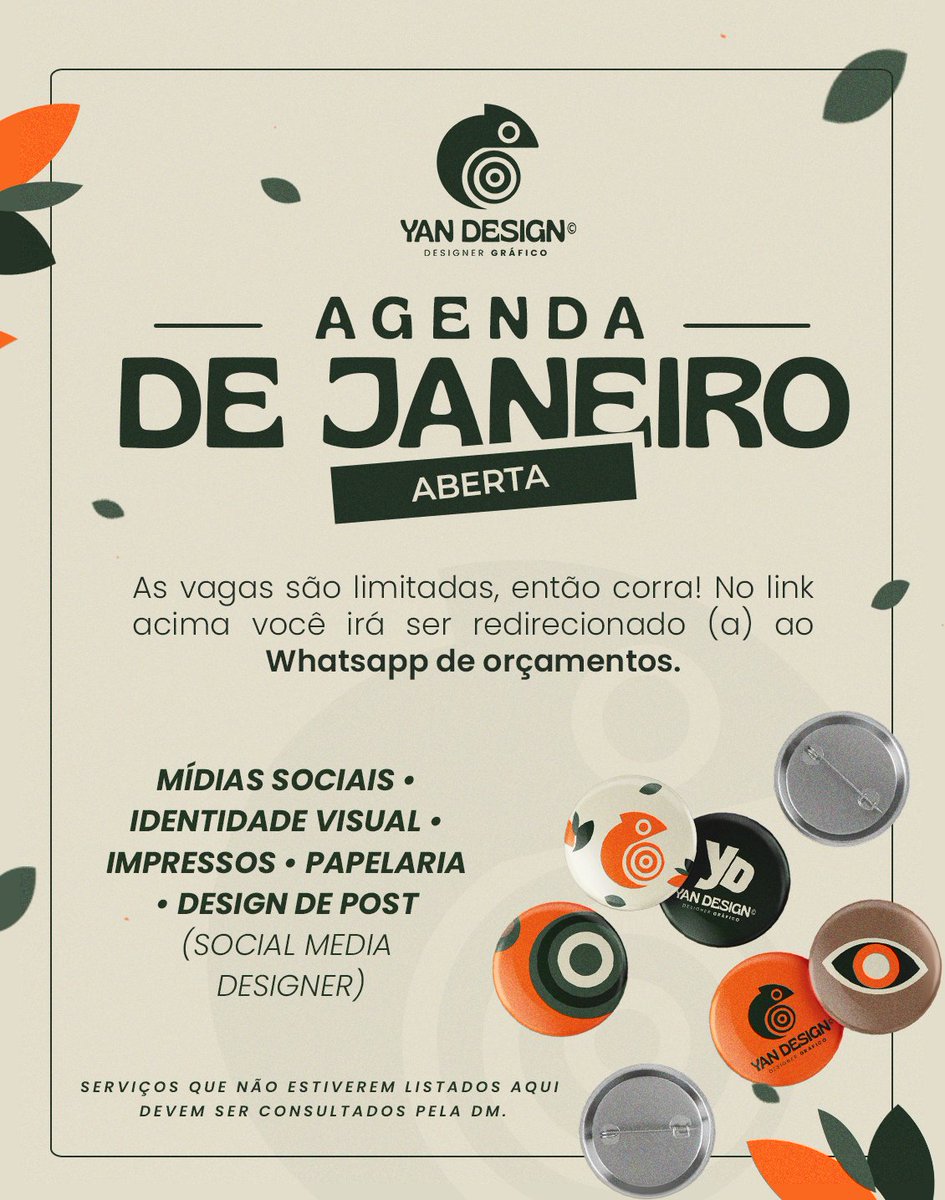 Yan Design © | Atendimento pelo WhatsApp. tweet media