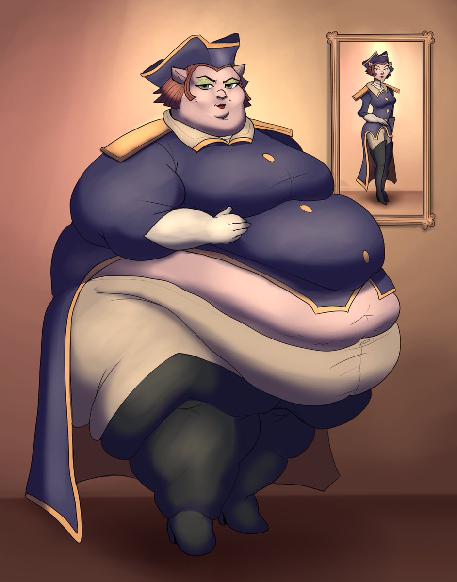 A portrait styled piece of Captain Amelia for @WildWolfspider!