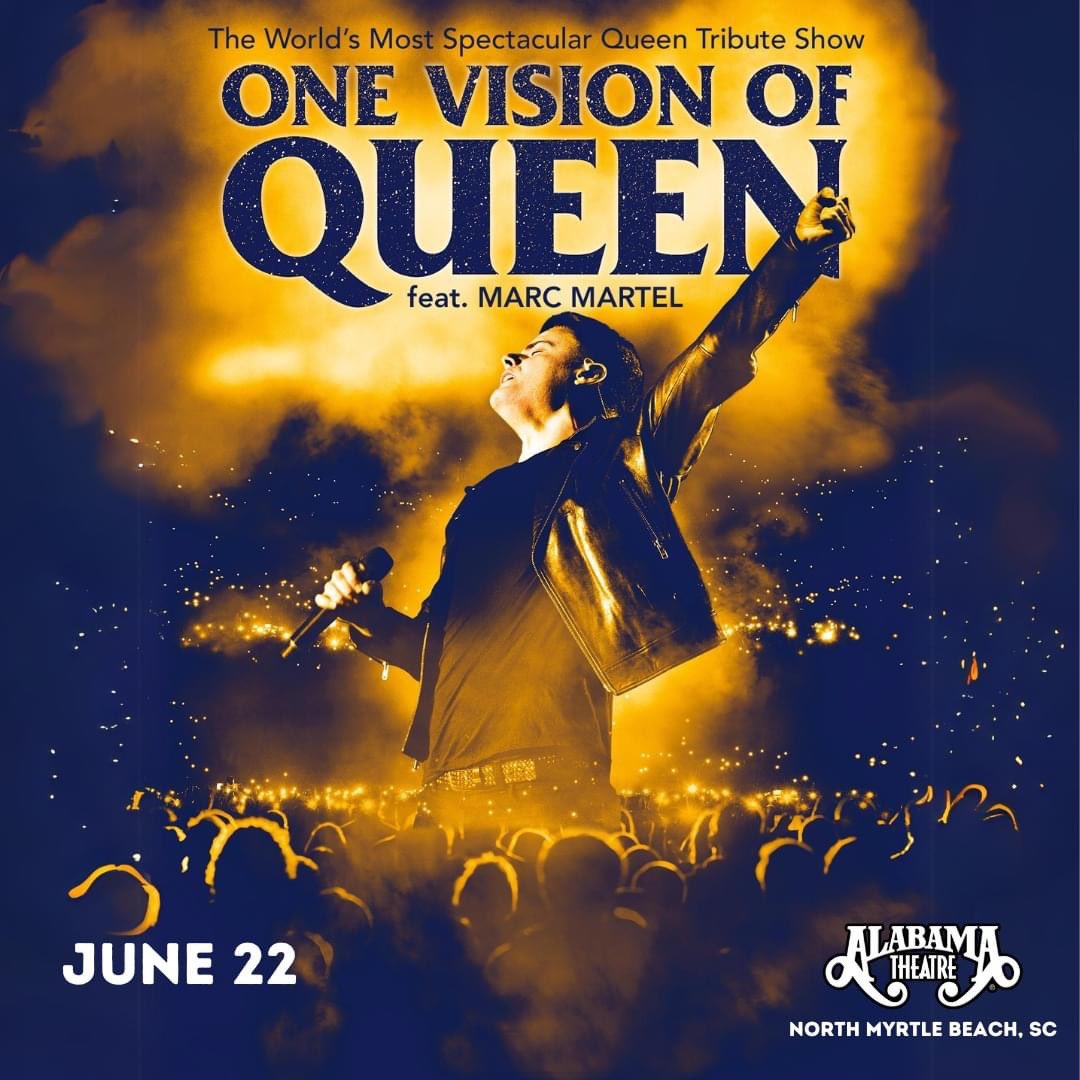 🚨New Show Alert 🚨 One Vision Of Queen will be coming to the Alabama Theatre, in North Myrtle Beach, SC, Saturday, June 22, 2024. 7pm For Tickets: buff.ly/48KPQtT Or call 843.272.1111 We hope you will join us, as we all celebrate the music of Queen together!