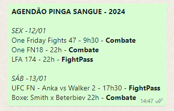 NocauteCast's tweet photo. Se liga, que 2024 começou!
#nocauteCast #ufc300 #ufc #mma #ufcbrasil #charlesvsTsarukyan #bolinhodequeijo https://t.co/aPu9Ew3hzl