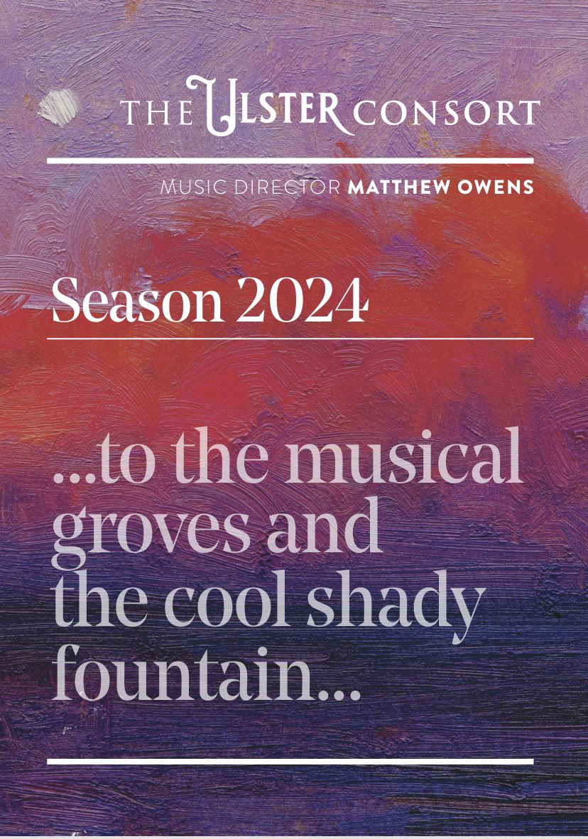 The Ulster Consort is delighted to publish the Season 2024 online, with concerts throughout Northern Ireland. Music ranges from the Renaissance and Baroque (with period instruments) to cutting edge contemporary music. Please see this link for details: issuu.com/ulsterconsort/…