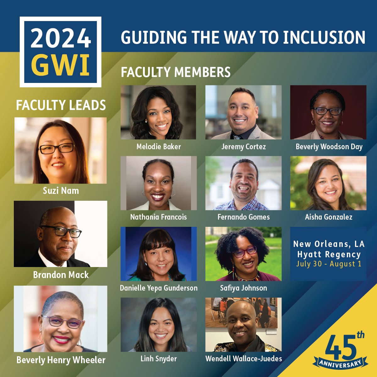 Kudos to the wonderful GWI Faculty for their tremendous efforts and commitment to creating a more inclusive and fair college landscape. We appreciate you guiding us on this journey to break down barriers in higher ed! nacacnet.org/guiding-the-wa… #GWI2024 #DEI #collegeadmission