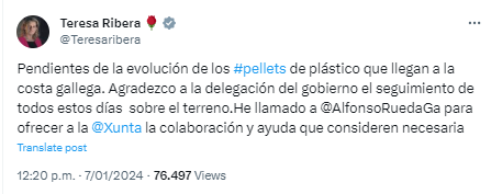 ppdegalicia's tweet photo. Leemos a ministros que en lugar de ejercer de una vez sus competencias frente al vertido se han puesto a escribir tuits y hacer campaña.

El multipartito de Sánchez sale al rescate del multipartito de la oposición en Galicia. 

No tienen ni capacidad de gestión ni coherencia.🧵 https://t.co/B53JkLdFFG