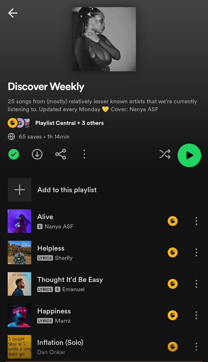 Playlist_Centra tweet picture