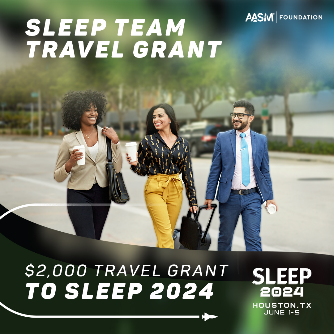 Our NEW Sleep Team Travel Grant is open for applications starting today! This grant supports first-time attendance at the SLEEP meeting for non-physician members of the sleep team, such as sleep technologists and advanced practice providers. Visit ow.ly/LJiI50QnA5t