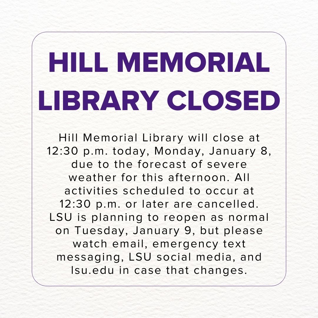 LSU Special Collections (@whatinthehill) on Twitter photo 