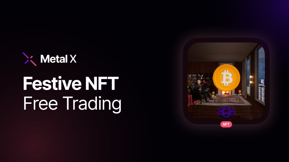 MetalXApp's tweet photo. If you claimed one of the festive NFTs from last years #GiftCryptoNotCash campaign then we have a gift for you π
Free trading on the DEX until February 1st π