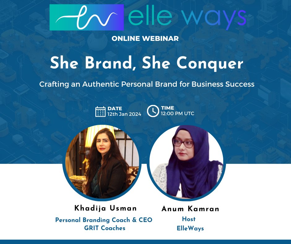 Join us for an empowering webinar tailored for women-owned businesses and aspiring female entrepreneurs!
Save the Date: 12th Jan 2024
Time: 12PM UTC - 4PM UAE - 5PM PAK
Link: us02web.zoom.us/j/82605665631?…