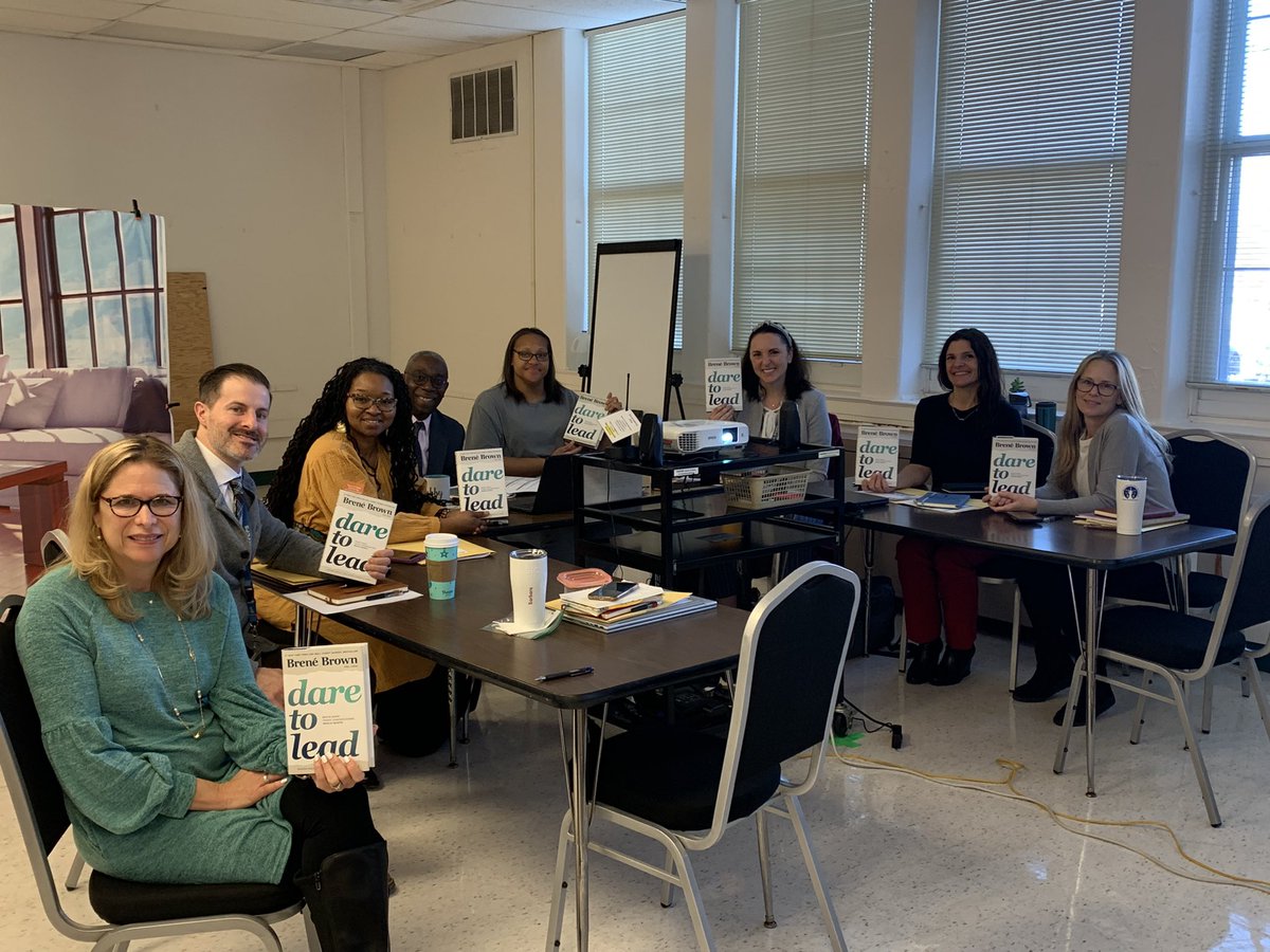 HinsonFCPS's tweet photo. Exciting time this morning as new members of our team started the Dare to Lead book study. Already looking forward to our next session together! #BeCourageous #BraveWork #LeadWithVulnerability https://t.co/kIOW0OH3Xl