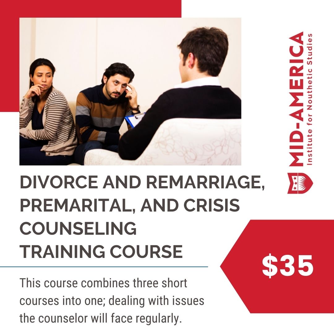 noutheticstud's tweet photo. > https://t.co/WTCLmD99Vx <
This course combines three short courses into one. Each deals with an important aspect of the ministry the biblical counselor will face regularly.
#marriage #divorce #remarriage #crisis #premarital #biblicalcounseling #biblecn #acbctraining #nouthetic https://t.co/CL3PHBFuYa