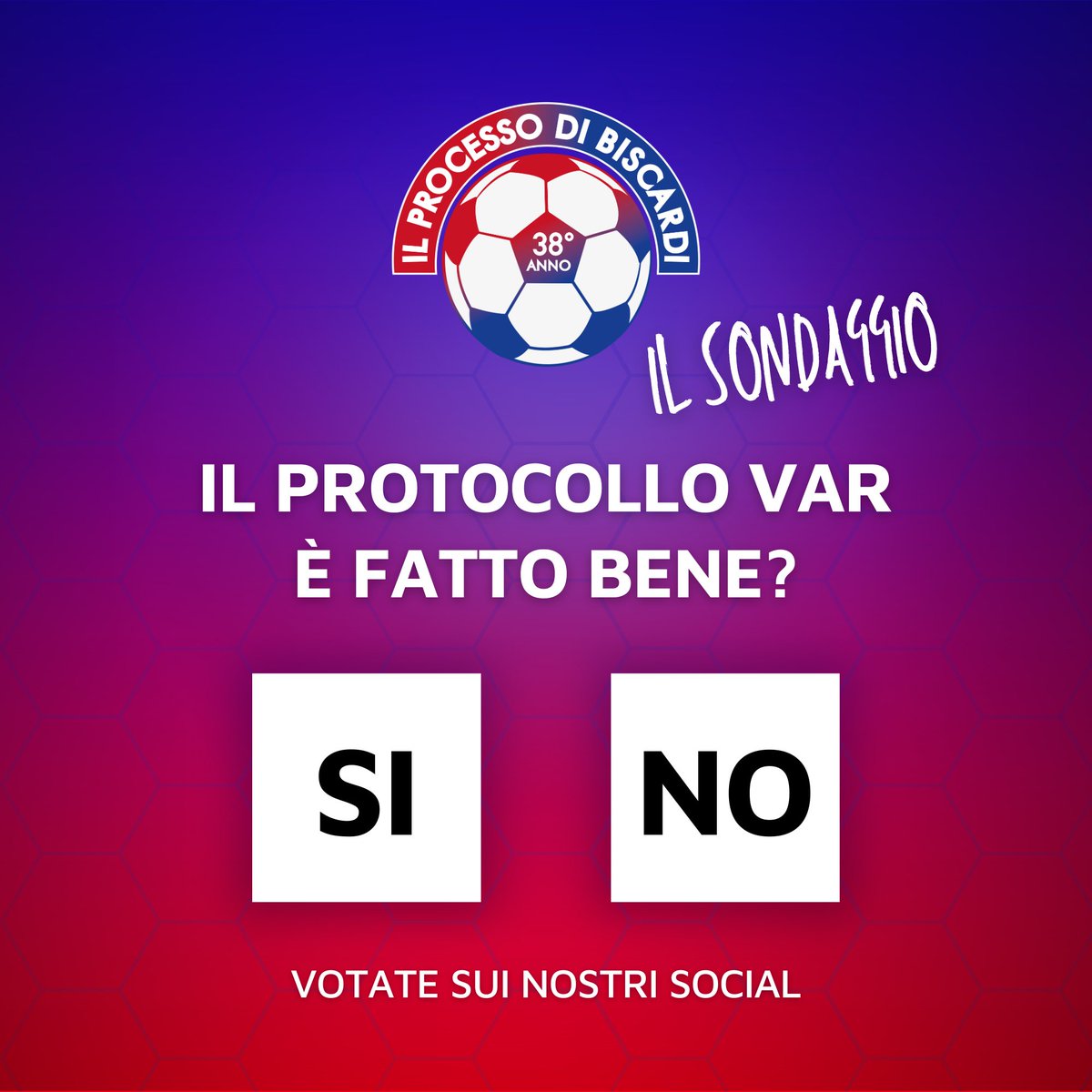 _denghiu's tweet photo. Il protocollo VAR nel calcio viene utilizzato correttamente?
Considerando gli errori dell’ultima giornata di Serie A, pensi che l’utilizzo del VAR sia corretto?
SI o NO?
Commenta con la tua opinione!
#ilProcessodiBiscardi #Loriginale #Lunedì #IPDB https://t.co/UBMVwbEyFR
