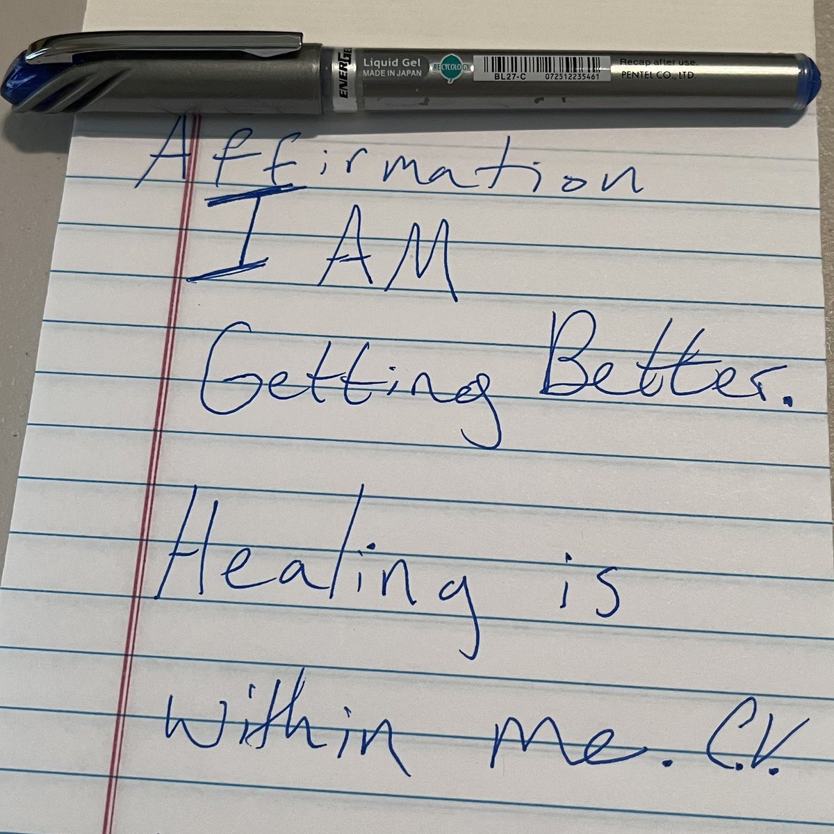 christyvourcos's tweet image. It’s #UniversalLetterWritingWeek! So here’s your letter with an affirmation for today. As a Lymphoma survivor, I’m in remission, but continue to be on a healing journey… instagram.com/p/C12SqtXr0kg/…

#LymphomaSurvivor #MentalHealth #SelfCare #AmReading #AmWriting #PoetryCommunity