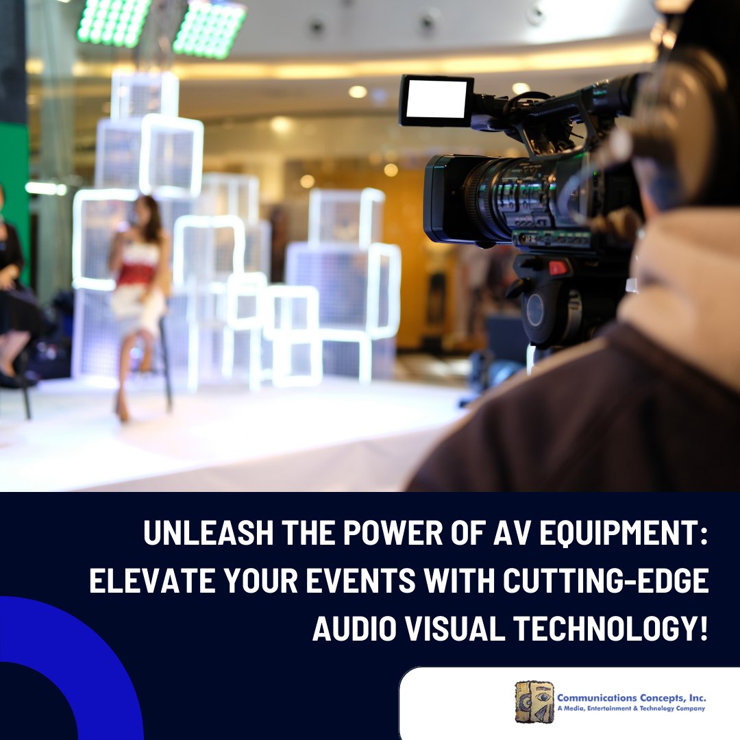 CCI_321's tweet photo. Unleash the Power of AV Equipment: Elevate your events with cutting-edge audio visual technology!

Unleash the power of audio visual equipment to elevate your events! Contact us at https://t.co/Sc3thuU0G0 now for a remarkable experience.

#VideoProductionCompany #AppDevelopme https://t.co/FcigSud0SC