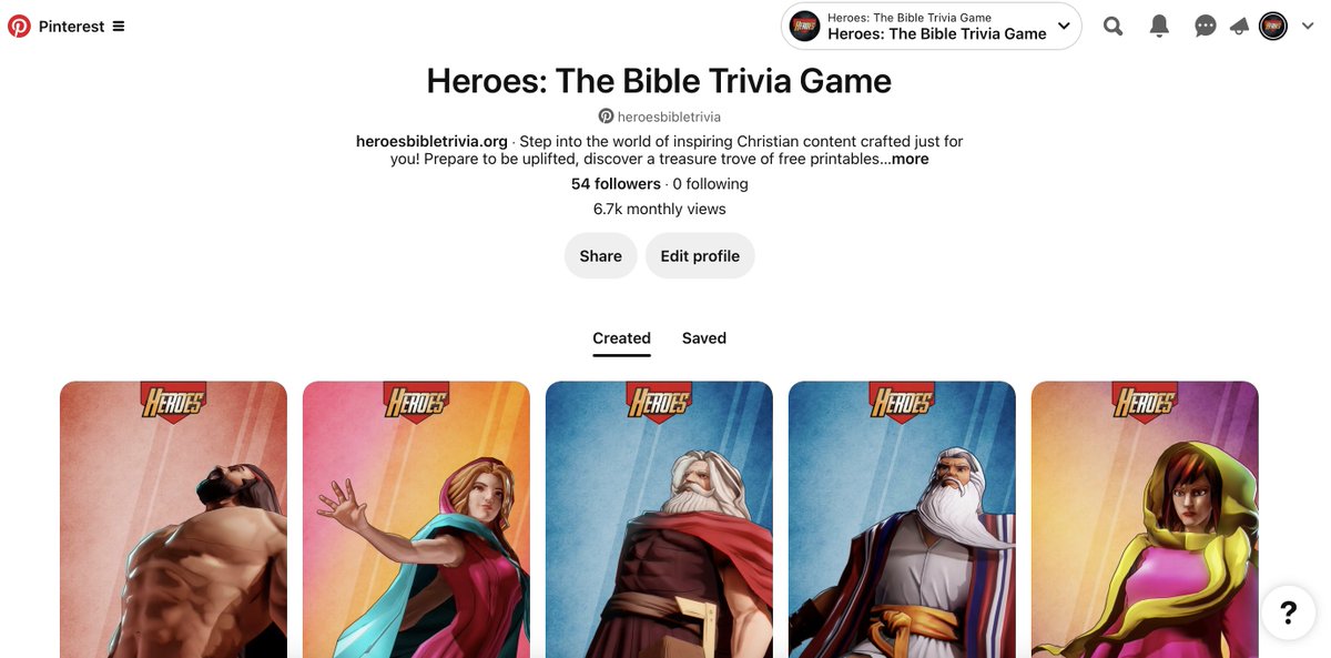 We just posted 15 amazing wallpapers for you in our Pinterest account. Check it out now! 😍
br.pinterest.com/heroesbibletri…