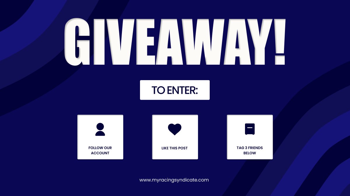 ⚡️Dive into the thrill of our competition giveaway! 🏆Like the post, tag your friends, hit that follow button, and get ready to WIN!! The more you tag, the higher your chances! The winner will announced on the 20th of January. #TagFollowWin #GiveawayTime #MyRacingSyndicate