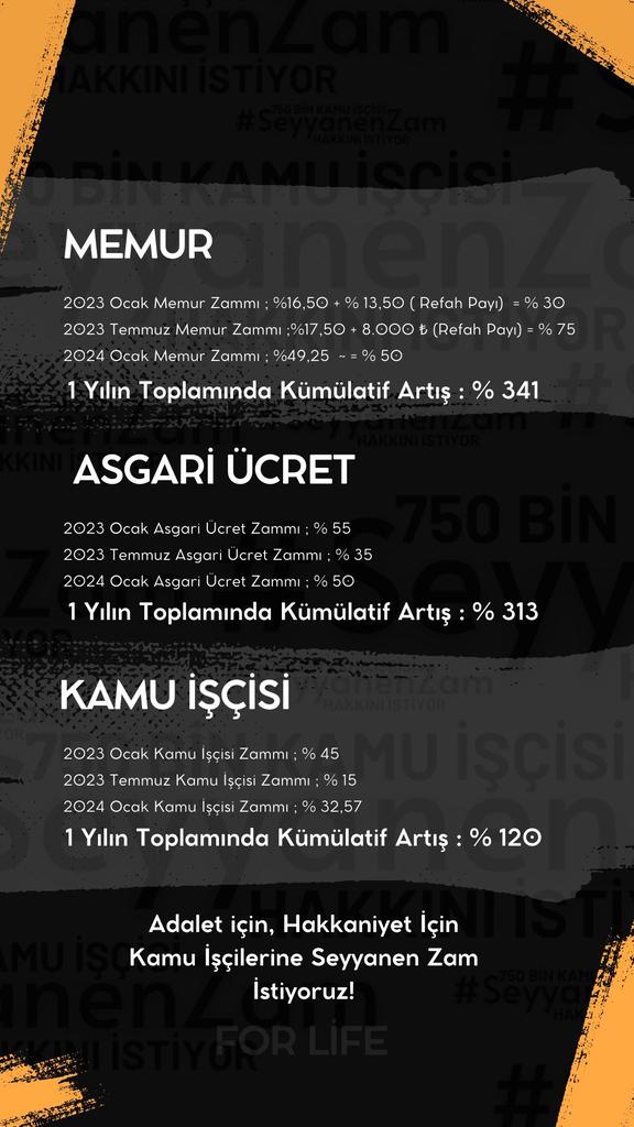 Emekci_iscii's tweet photo. Kamu işçileri olarak,Memurlara %50 , Asgari ücrete %49 zam gibi Kamu işçileri de %50 zam istiyor.Kamu İşçileri Ara zam,Refah payı almadı @efkanala
@akbasogluemin
@_cevdetyilmaz @RTErdogan
@_cevdetyilmaz
@omerrcelik
@tcbestepe
@isikhanvedat
@BY
#KamuİscileriZamİstiyor
#SeyyanenZam https://t.co/eAMPdKsYhb