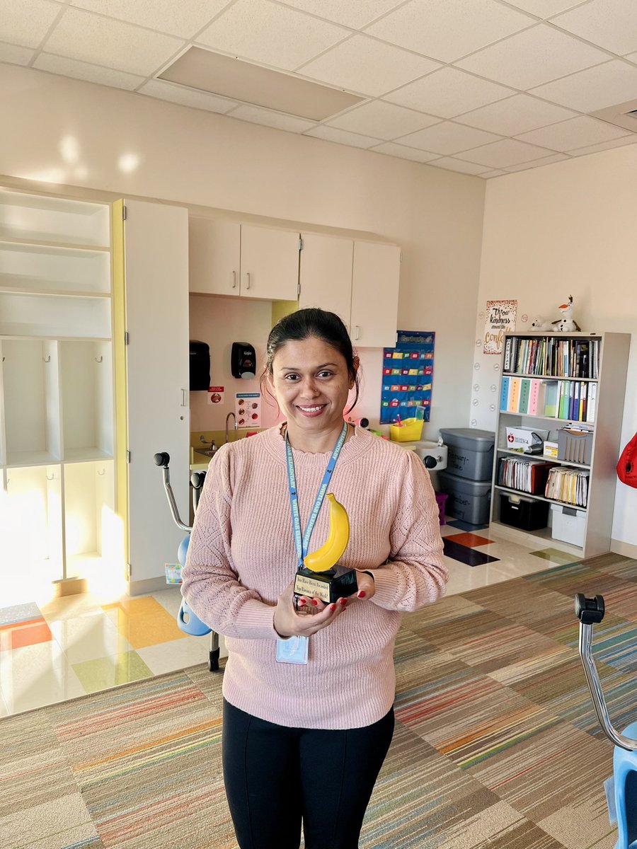 This “Banana of the Week” goes to Varsha for graciously helping our third grade team with various tasks throughout the work week. We are truly fortunate to have someone such as herself working alongside us this year💜 <a href="/WhiteOakElem/">White Oak Elementary</a> <a href="/SwaimRobin/">White Oak Principal</a> <a href="/BigBlueNC2014/">Kevin Boynton</a> 
<a href="/Varsha418228002/">Varsha A</a>