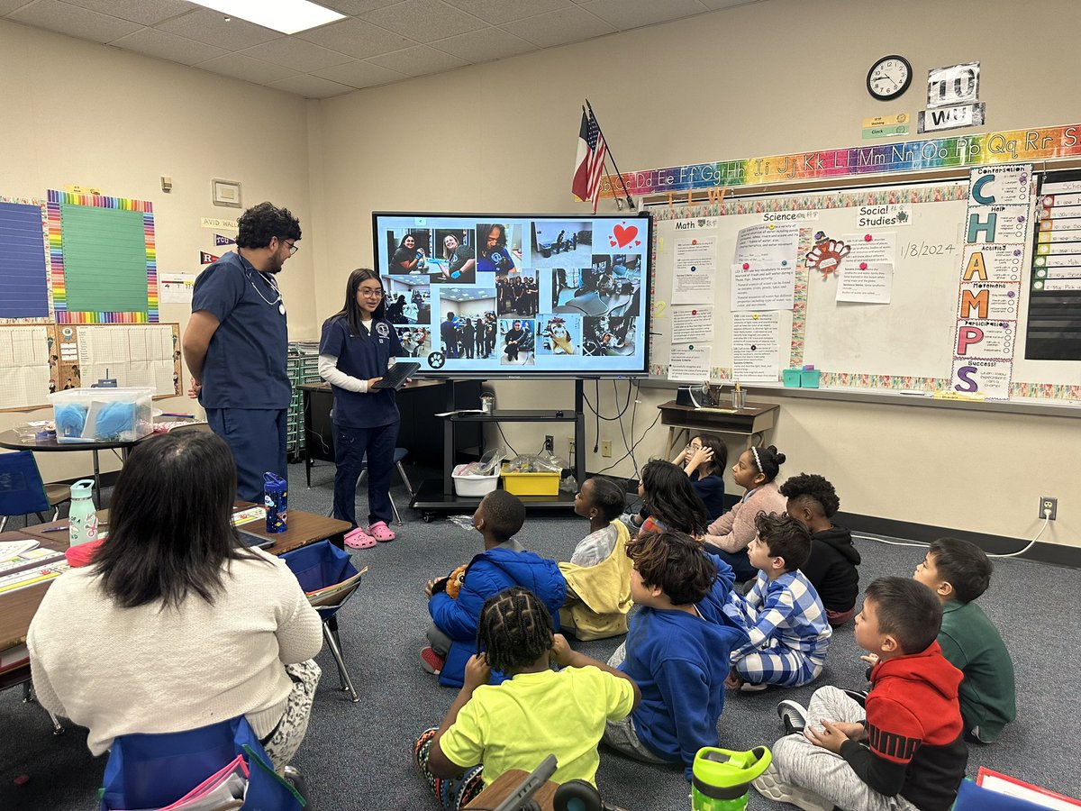 It was an honor to have the CTE ambassadors visit our 1st and 2nd grade classrooms during our Career Week. Our students really enjoyed the careers they presented to them. The CTE students did a fabulous job! @AliefCounseling @AliefCounseling