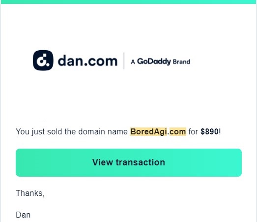 ZeyDomains's tweet photo. ✅Sold via @Undeveloped

Congrats to the buyer!

#Ai #Agi #ChatGPT #Domains https://t.co/7wfCIaCd4o
