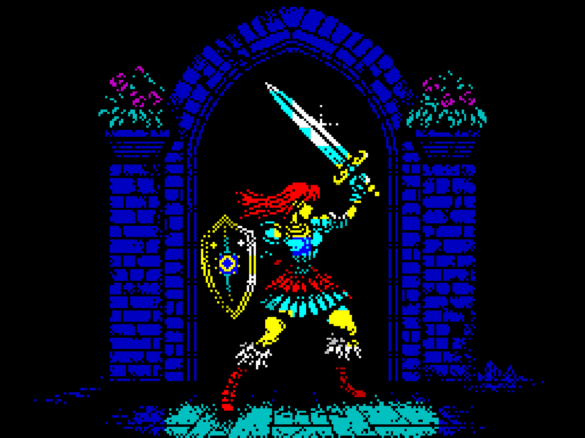 Warrior #pixelart #ドット絵 #ZXSpectrum