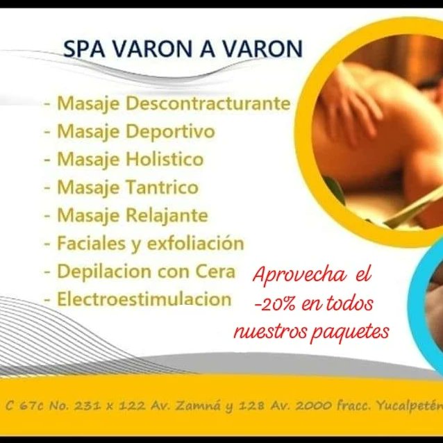 ForMasajes's tweet photo. ¿Tu cuerpo te pide descanso? No hay nada mejor para consentirte qué con un masaje o fácial, tenemos varios servicios puedes pregutnsr al WhatsApp 999 593 4453 y con gusto te atenderemos, aceptamos tarjeta de crédito https://t.co/YL1IBfg59I