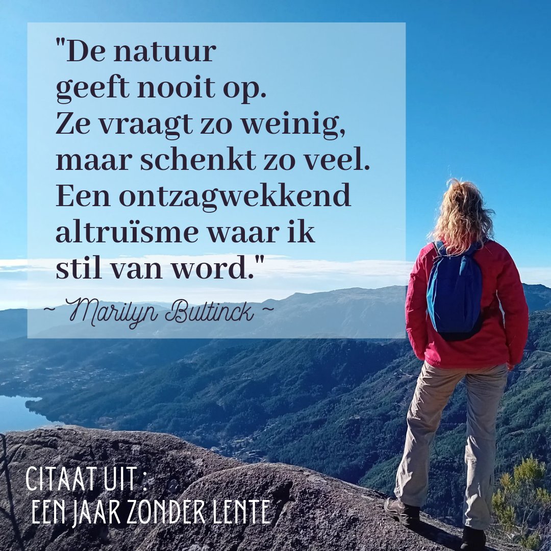 #natuur en #literatuur helen de ziel. 

"De natuur geeft nooit op. Ze vraagt zo weinig, maar schenkt zo veel. Een ontzagwekkend altruïsme waar ik stil van word." 
Citaat uit EEN JAAR ZONDER LENTE 

#nonfictie #boekentip