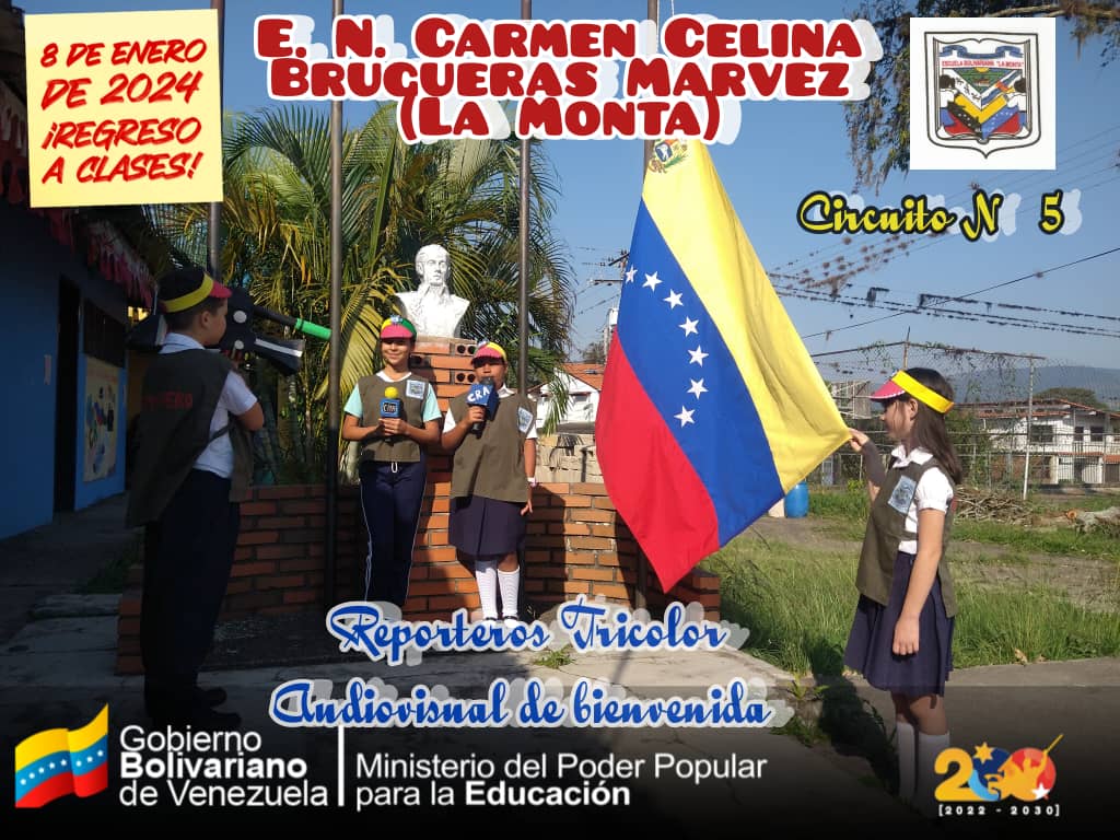 Coord de CRA conjuntamente con los Reporteros tricolor dan la bienvenida al II Momento pedagógico del año escolar 2923-2024 <a href="/2018Cra/">CDCE Junín Táchira</a> <a href="/Crazet2011/">Crazet2011</a> <a href="/Berzabethg1/">Berzabethgandicaoficial</a> <a href="/_LaAvanzadora/">Yelitze Santaella</a> <a href="/CDCETachira/">CDCE Táchira</a> <a href="/DGRPA1/">@DGRPA1</a> @MPPEDUCACION <a href="/NicolasMaduro/">Nicolás Maduro</a> <a href="/profeFormacion/">INVESTIGACIÓN Y FORMACIÓN</a> <a href="/RosangelaOrozco/">Rosangela Orozco</a>