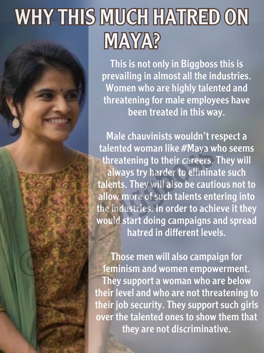 real_biggboss's tweet photo. Unlock the shackles of misogyny!
Embrace talent, not hatred! Let’s break the cycle together and celebrate women like #Maya who challenge the status quo. Don't let insecure minds win. Rise above all and empower the true talents! 💪🌟
#MayaSquad
#BiggBossTamil7
#BBTamilSeason7 https://t.co/OWuxmMnD7Y
