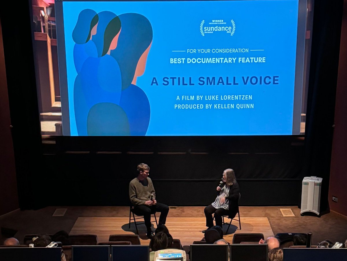 stillvoicefilm's tweet photo. Thank you to everyone who joined us Saturday for a screening in Berkeley, Calif. We appreciate you coming out, and to Maureen Gosling for introducing the film and moderating a Q&A with director Luke Lorentzen. #AStillSmallVoice https://t.co/04OyqyopJM