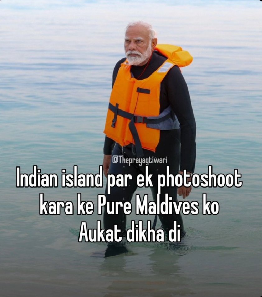 SumitPatil7771's tweet photo. बस एक बंदा काफी हे.  #LakshadweepTourism #LakshadweepIsland #BoycottMaldives https://t.co/nGqLQJ39eJ
