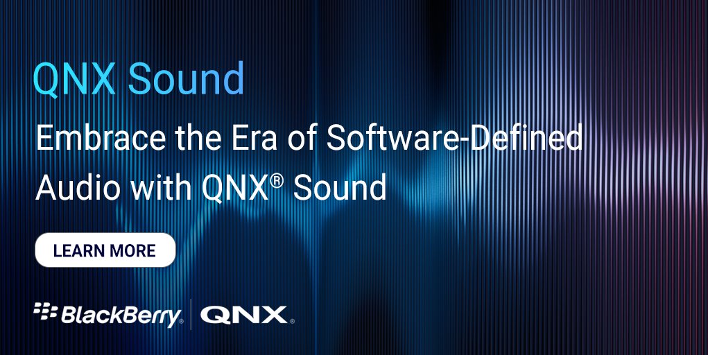 QNX_News's tweet image. QNX Sound is a #SoftwareDefinedAudio platform that lets you create cutting-edge audio experiences using software algorithms in the cloud. Say goodbye to hardware limitations, unlock creative freedom, &amp;amp; deliver superior audio quality. blck.by/3NTDCqO. Visit us at #CES2024