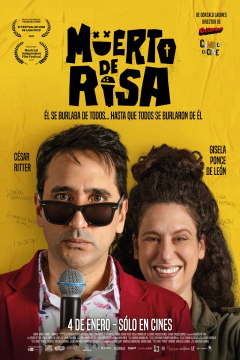 DGBarbieri's tweet photo. Ayer ví #MuertoDeRisa, la nueva comedia peruana. Muchas veces se crítica el "humor" que se le suele poner a las películas en nuestro país, pero esta ha sabido darle en el clavo. Una actuación espectacular de César Ritter y de mi actriz peruana favorita Gisela Ponce de León 👏🏻👏🏻 https://t.co/VAMkQzoefq