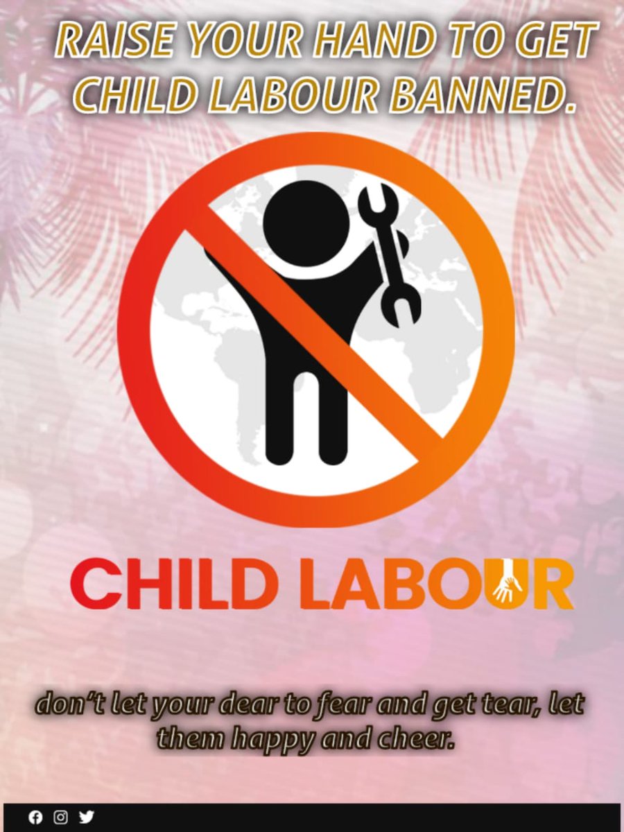 As a student, I believe every child deserves a chance to learn and grow. Let's unite and put an end to child labor. Together, we can create a brighter future for all children.
Let's make this a trend  #EndChildLabour #StudentsForChange