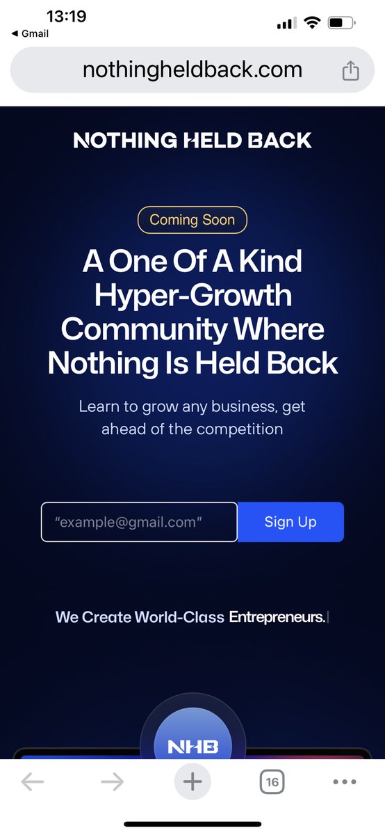 If you are involved in sales and marketing in any way… or just find the subject fascinating, you owe it to yourself to get on the waitlist for this unicorn platform. It’s founder Alen Sultanic has just changed the game… FOREVER. Link to the waitlist is nothingheldback.com/?ref_id=09GEW0…