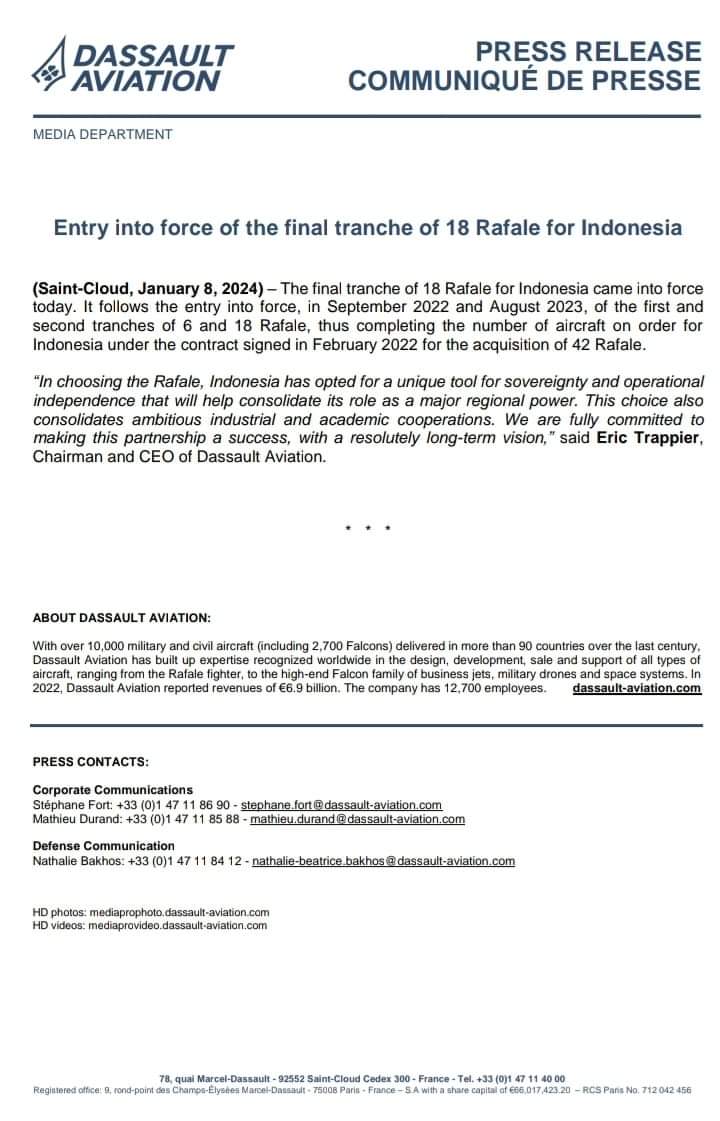 Tanggal 7 disindir beli alutsista bekas
Tanggal 8 batch ke 3 rafale langsung dibayar gak tuh wkwk 🤣