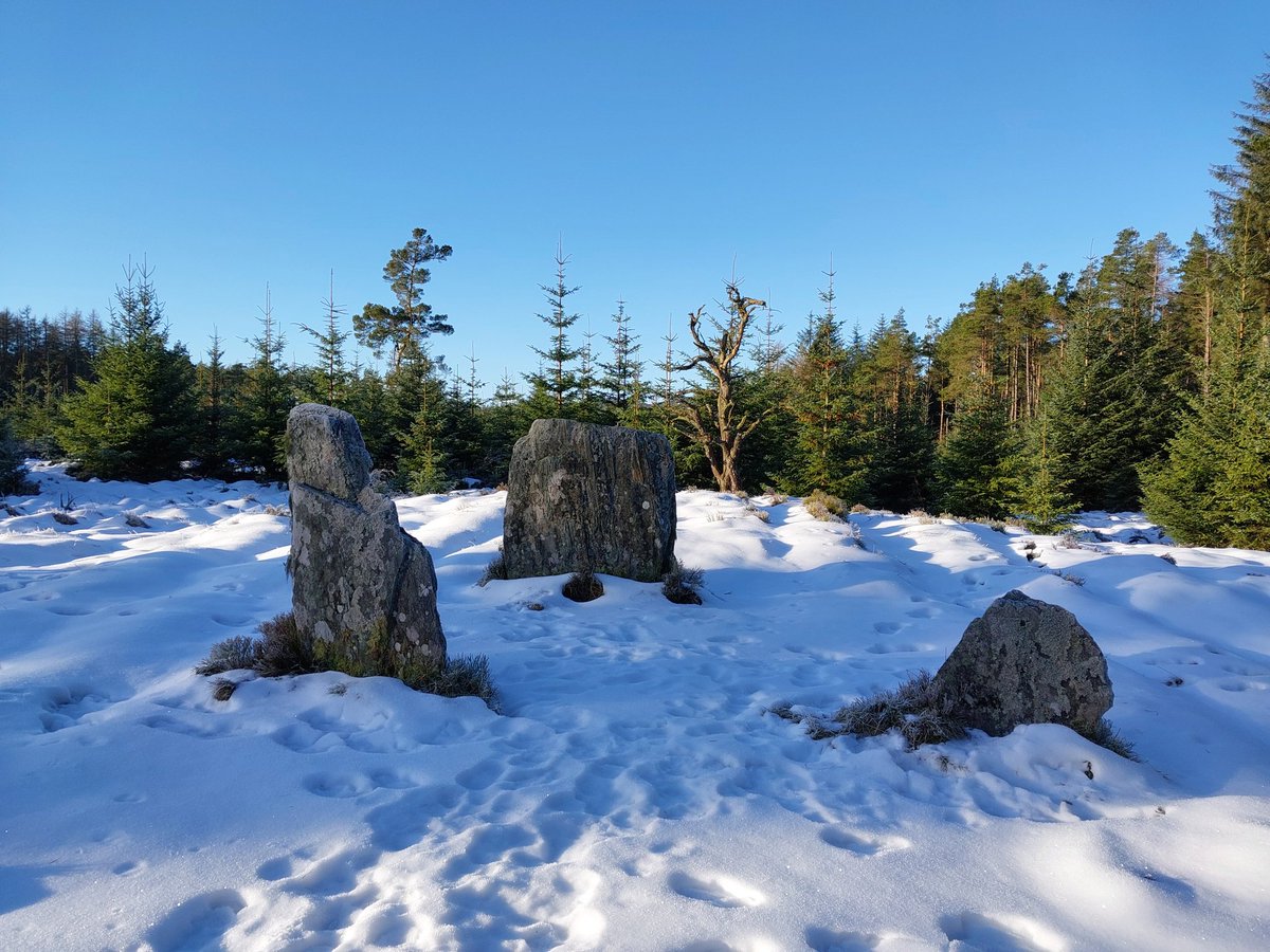 Clachan an Diridh - stones of the ascent - on a winter's day. #robroyway @megportal #pitlochry