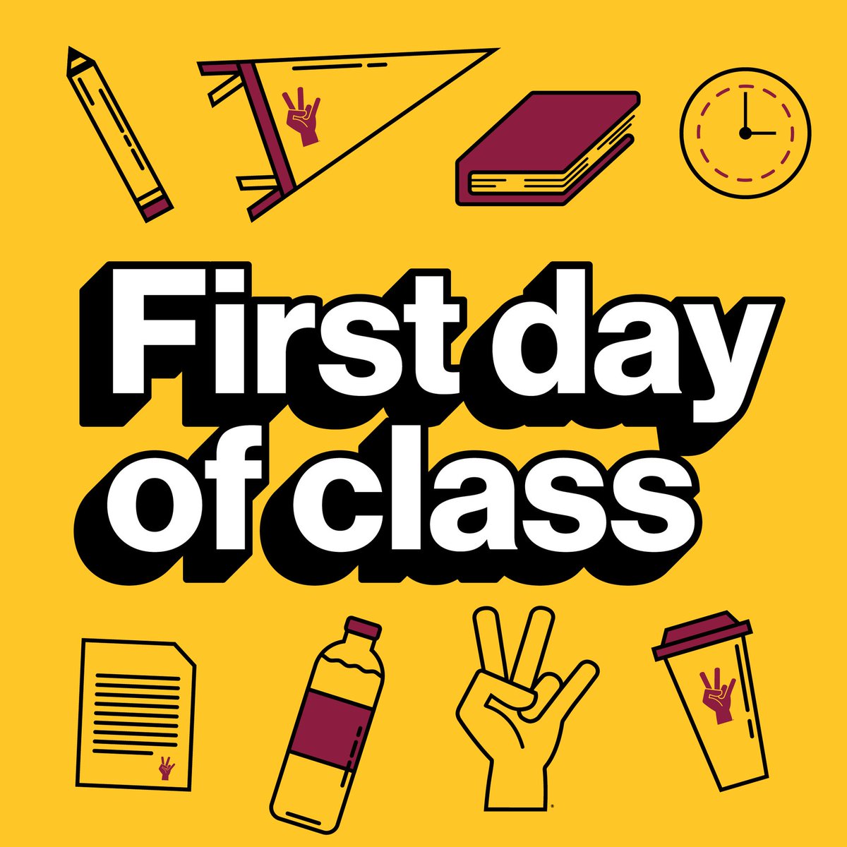 Happy first day of the semester #sundevils! 📚🎉
#ASUnewCollege  #ArizonaStateUniversity #ASUWest #Innovation #HigherEducation #ASU #SunDevil #BeYouBeNew #NewCollegeSuccess
