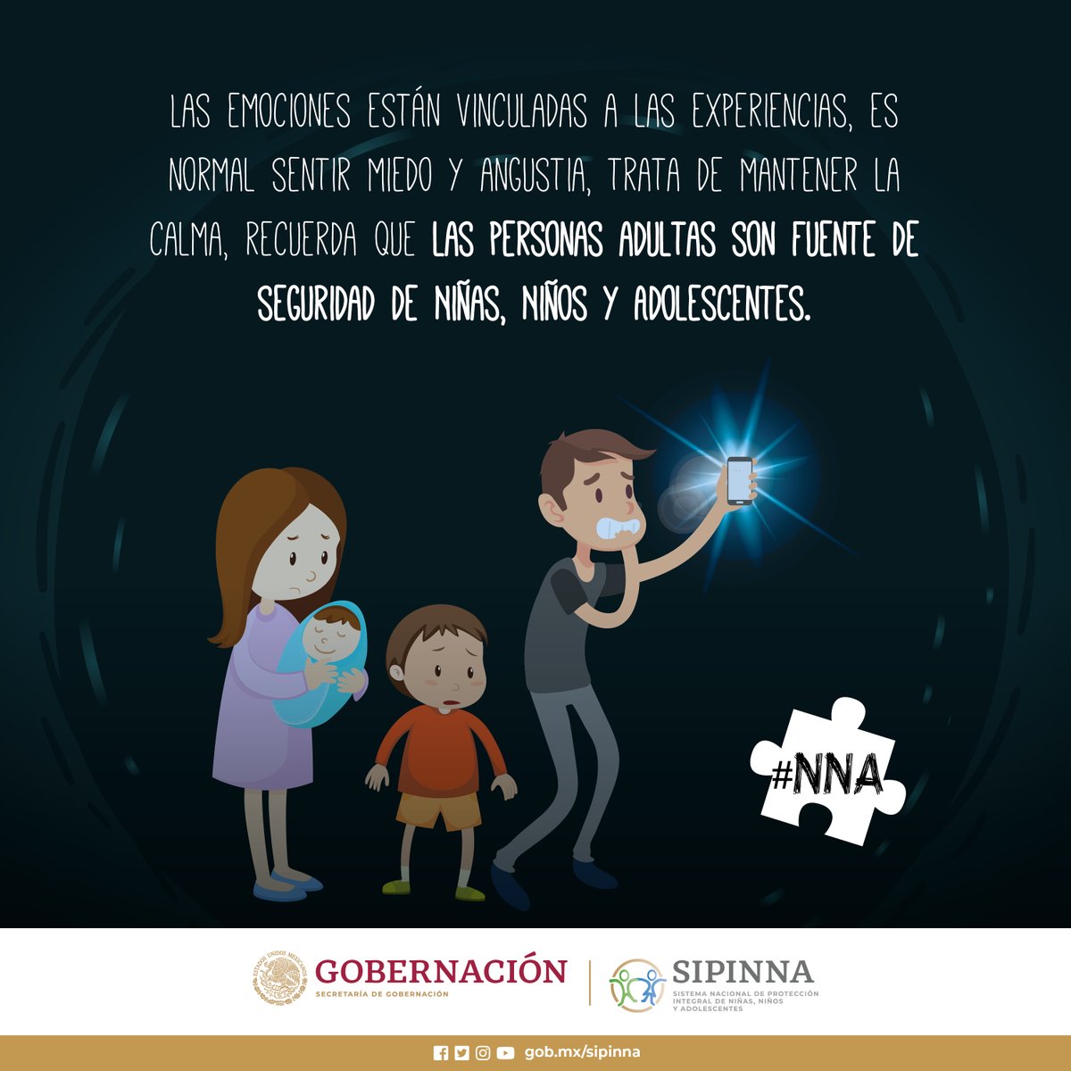 SIPINNA_MX's tweet photo. Las personas adultas son fuente de seguridad de #niñas, #niños y #adolescentes.
¡Ayúdales, acompáñales!
#EsSuDerecho https://t.co/7qqkUZXacs
