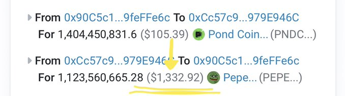 AndresAriasCali's tweet photo. I just spawned my $PNDC for a crazy amount of $PEPE

Lets fking gooo man!

Mint is still open 👇
Check: https://t.co/w6sJWk8TpA

Try your luck! :) https://t.co/52ns7giqfF
