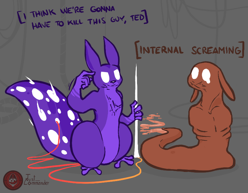 just_commander's tweet photo. Ah, my lovely comfort mouthless undying lonely slugs that get shit from machines...

#Rainworld 
#ihnmaims #ihavenomouthandimustscream https://t.co/Tqy5z88ri8